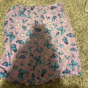 Bikini bottom and beach cover up skirt